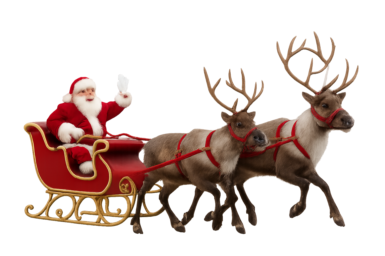 Santa Claus en trineo